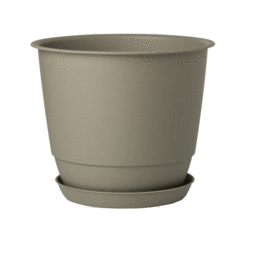 Pot Rond JOY 60 cm avec soucoupe – 86,2 L - Vert Kaki