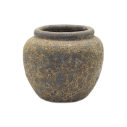Pot en céramique émaillée TANIS - 135 L - Brun