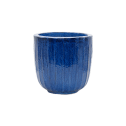 Pot en céramique émaillée HAPY - 57 L  - Bleu