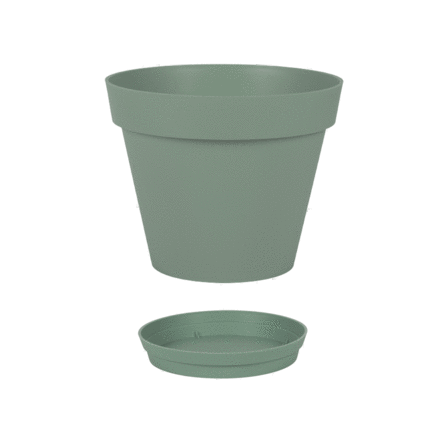 Pot Rond TOSCANE 30 cm avec soucoupe – 10 L