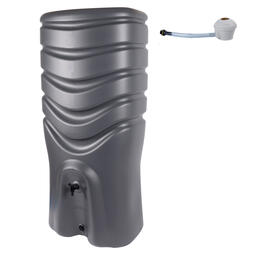 Récupérateur d'eau 350L gris anthracite + Kit Collecteur universel - RECUP'O