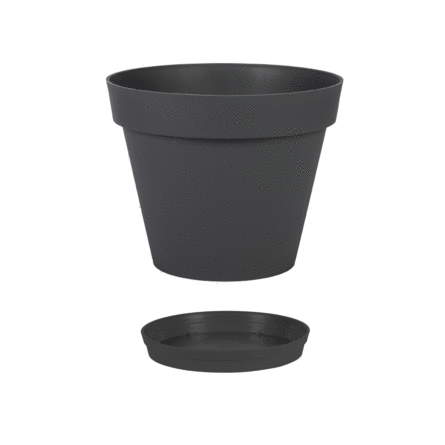 Pot Rond TOSCANE 30 cm avec soucoupe – 10 L