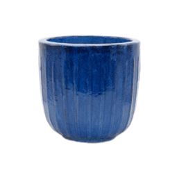 Pot en céramique émaillée HAPY - 110 L - Bleu