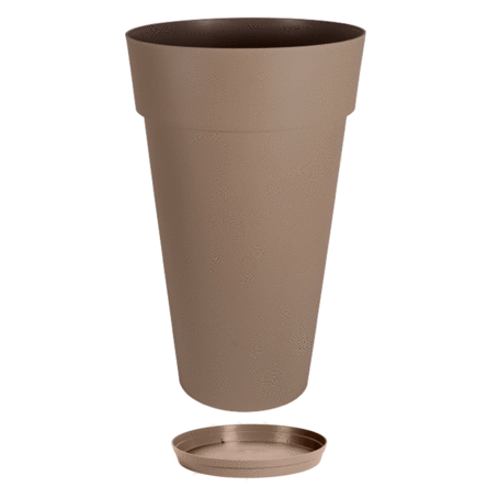 Vase Rond Haut TOSCANE XXL avec soucoupe - 90 L