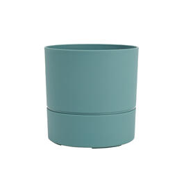 Pot rond d'intérieur Ø 19 cm Aquaduo 3,5 L vert d'eau