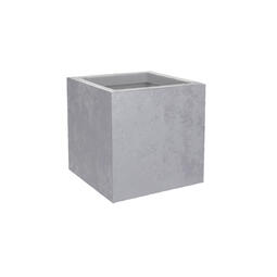 Pot carré 29,5 cm Basalt'Up – 21 L - Gris Béton