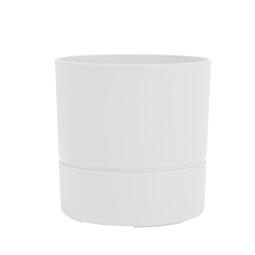 Pot rond d'intérieur Ø24,3 cm Aquaduo 7 L blanc ivoire