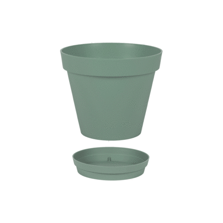 Pot Rond TOSCANE 25 cm avec soucoupe – 6 L