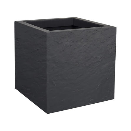 Pot carré VOLCANIA´UP 30cm décor pierre - 21L
