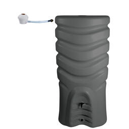 Récupérateur d'eau 550L gris anthracite + Kit Collecteur universel - RECUP'O