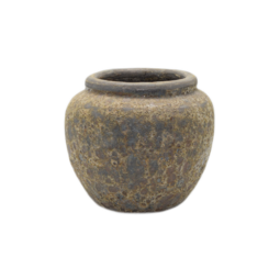 Pot en céramique émaillée TANIS - 37 L - Brun