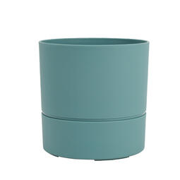 Pot rond d'intérieur Ø24,3 cm Aquaduo 7 L vert d'eau