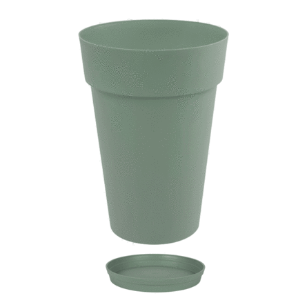 Vase Rond Haut TOSCANE avec soucoupe – 67 L