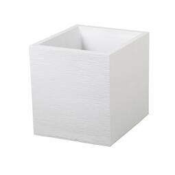 Pot carré GRAPHIT 40cm  blanc cérusé - 31 L
