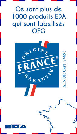 EDA, c'est plus de 1000 produits certifiés Origine France Garantie