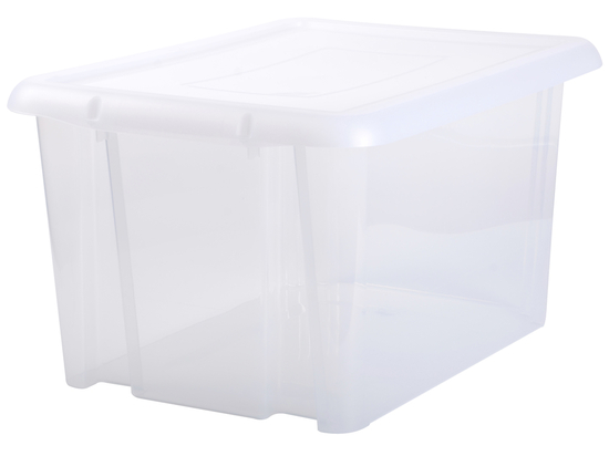 Boîte de rangement avec couvercle transparent 80 l-convient pour les  aliments, empilables, 60 x 40 cm-stock boîte de rangement caisse jouet  multi box boîte en plastique xXL : : Cuisine et Maison