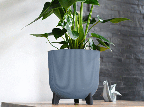 Cache-Pot Opale Blanc Ivoire – 13,7 Cm De Diamètre – Facetté – Fabriqué En France – Pour Plantes D’Intérieur - 13
