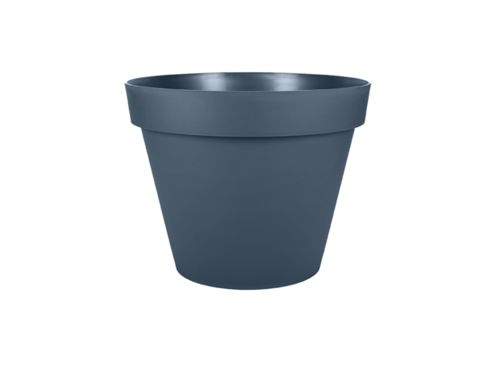 Soucoupe Ronde Toscane EDA - 18,5 Cm, Pour Pot De Fleurs 25 Cm, Couleur Taupe