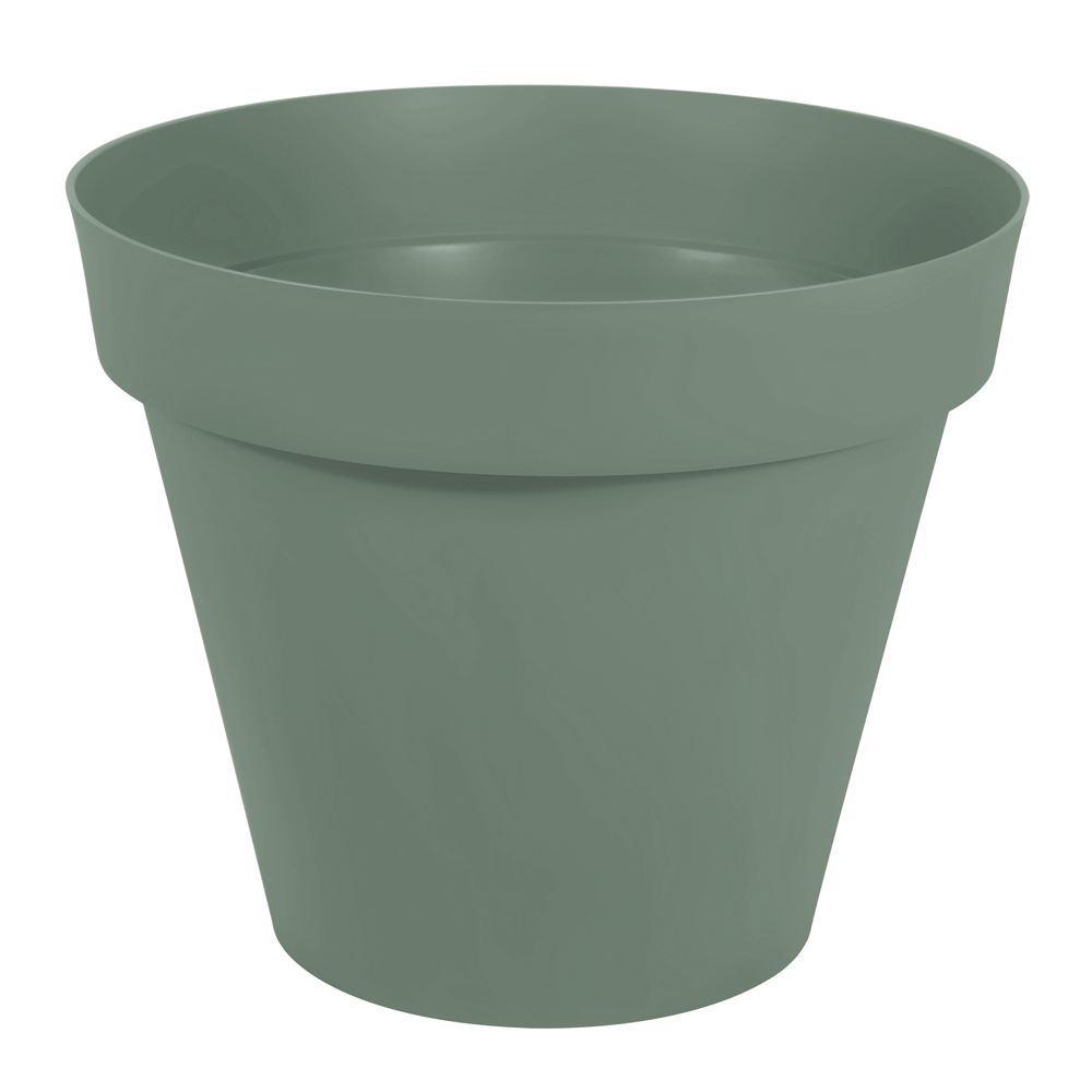 Pot de fleur rond XL EDA Toscane plastique Ø100 H80 cm 356L rouge