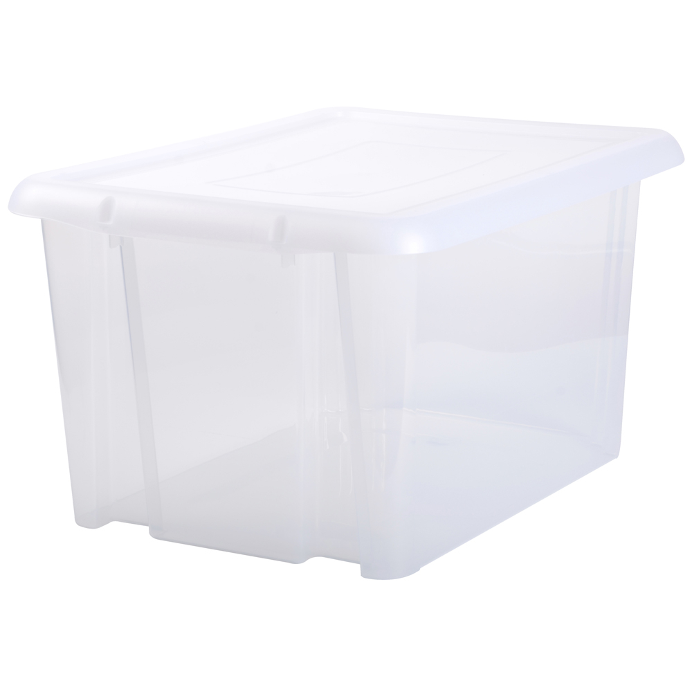 Grande Boîte boite de rangement 80 litres transparente