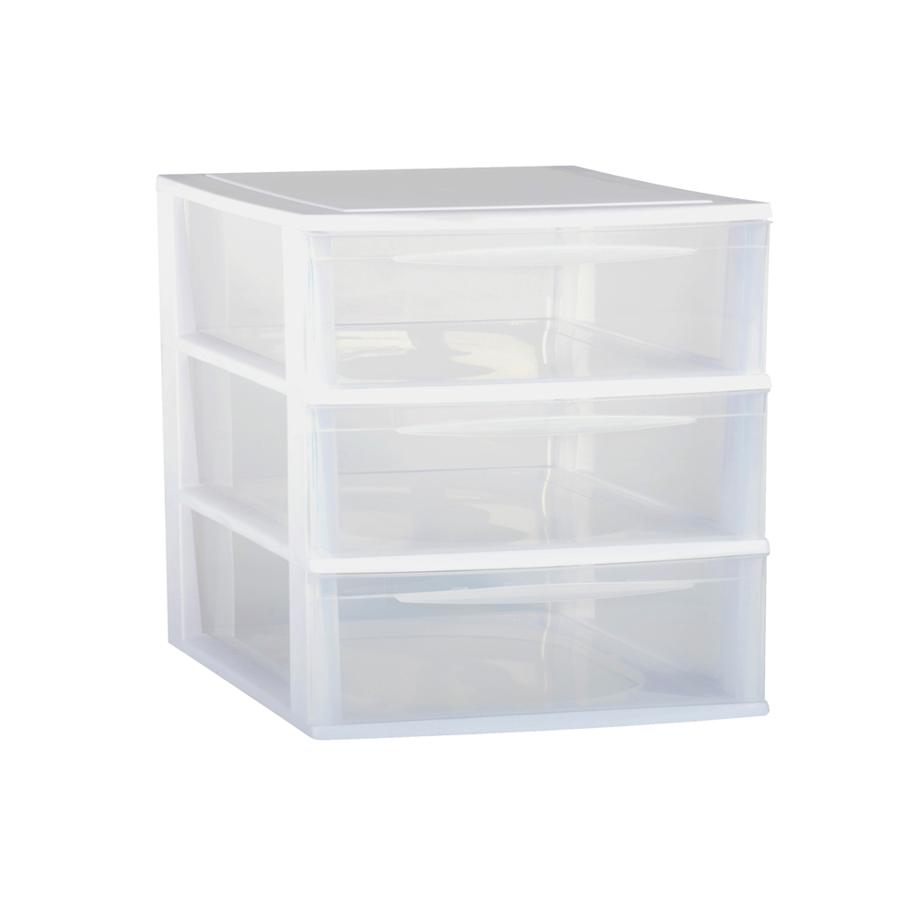 Module de rangement pour bureau 2 tiroirs blanc Joy