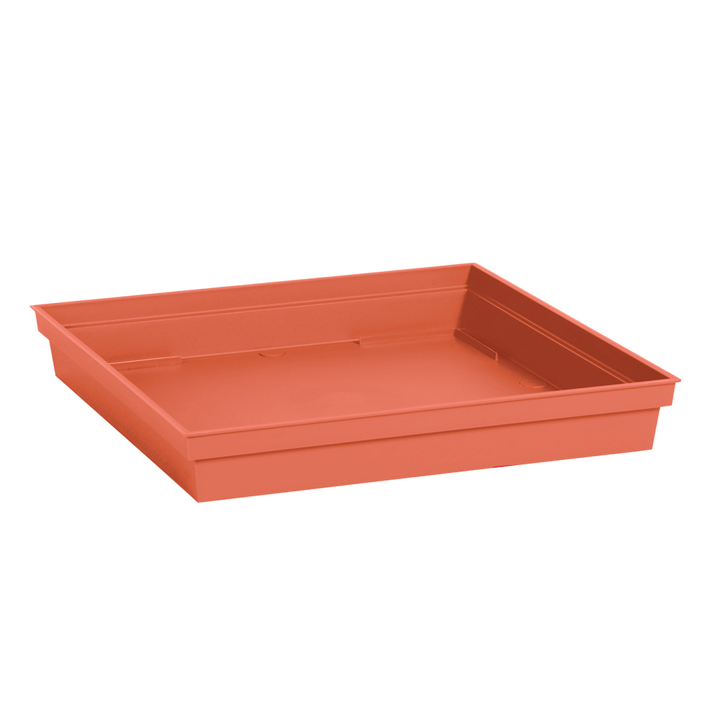 Soucoupe Carrée En Résine 55 Cm (intérieur 47 Cm) - Pour Pots De Fleurs - Résistante Aux UV Et Gel