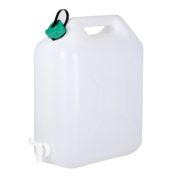 Jerrican eau en plastique 20L, blanc - Jerricans