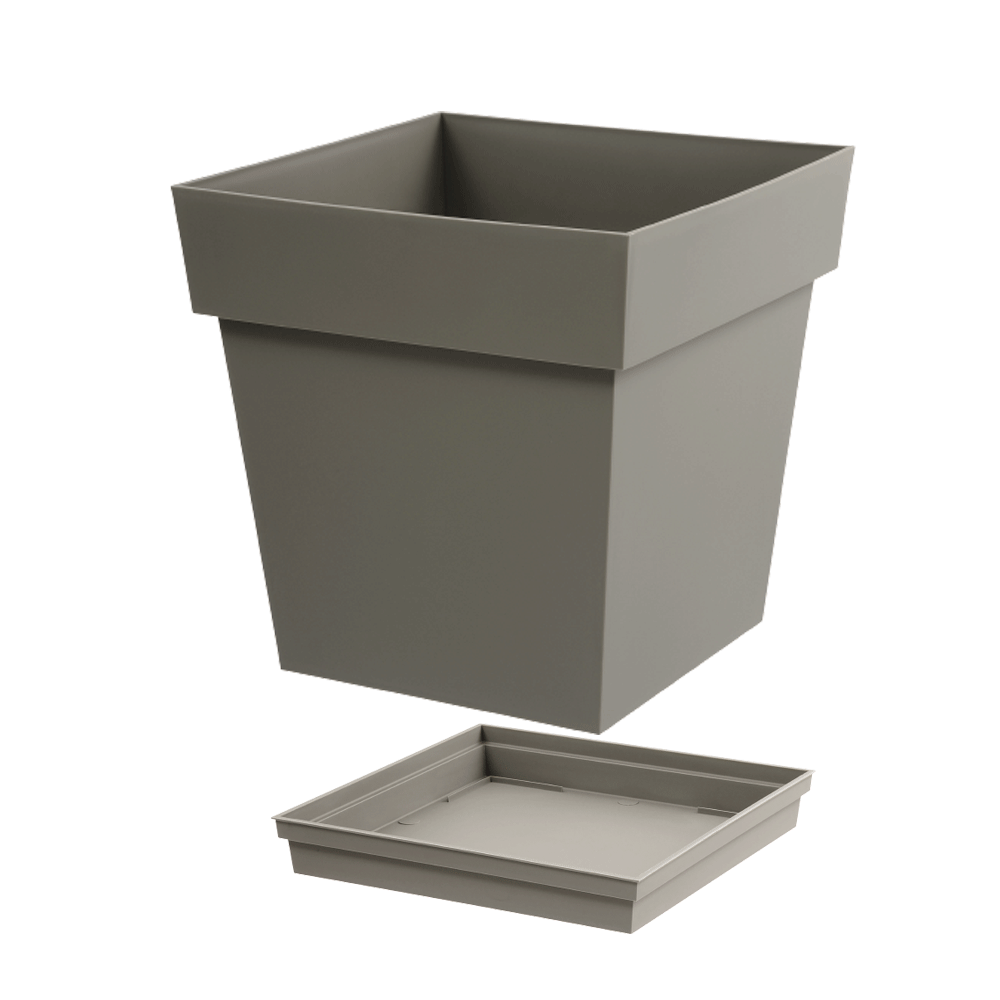 Soucoupe pour pot Toscane 32,6 x 32,6 cm anthracite