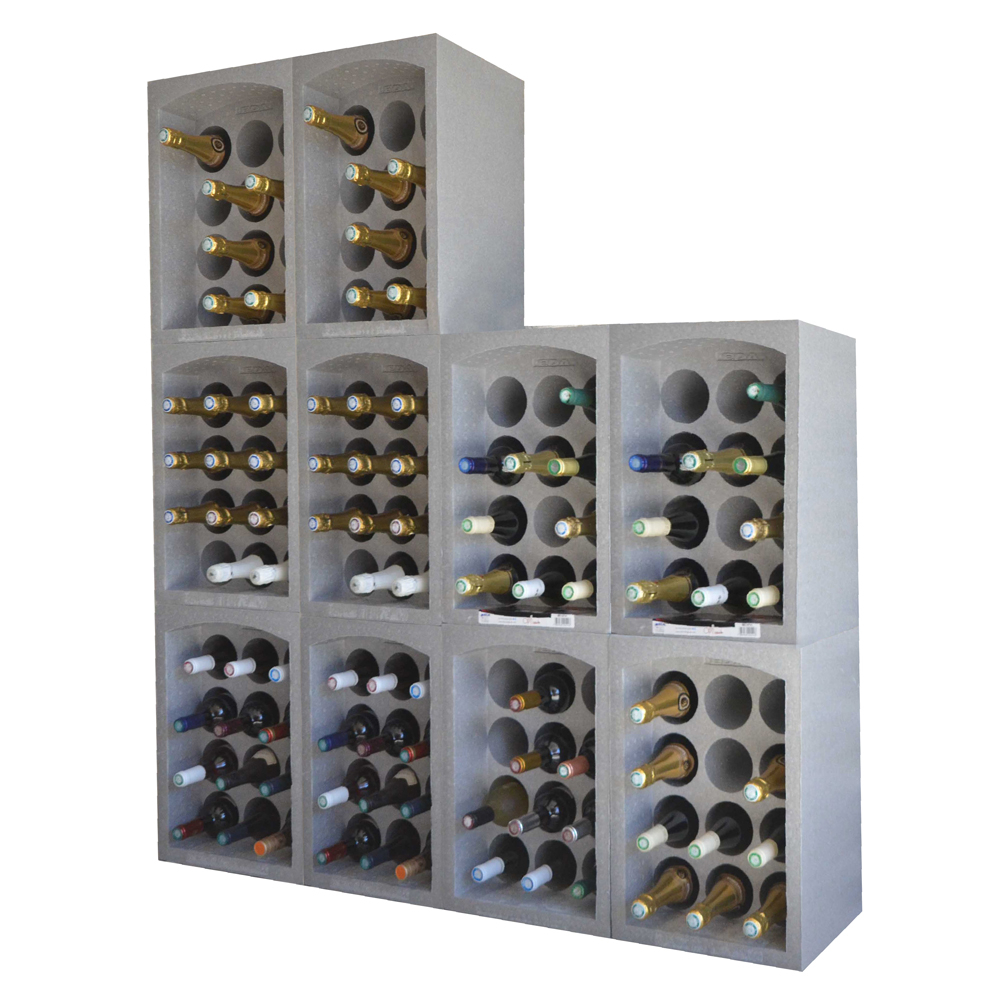 Casier Range-bouteilles 12 places polystyrène Issu de matière d