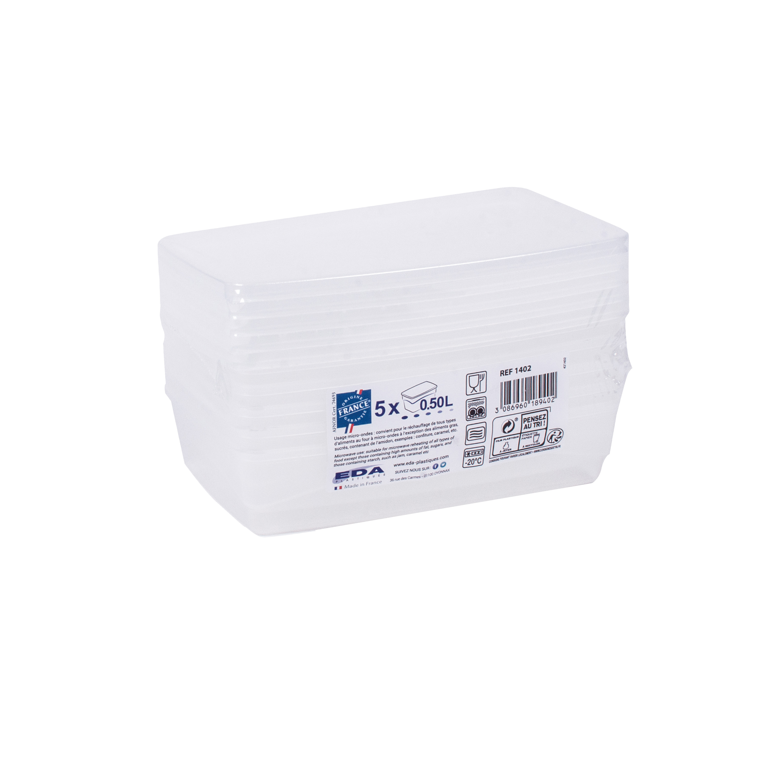 BOITE DE CONGELATION POUR 100 TUBES 1,5-2ML H.50MM - PACK 5 