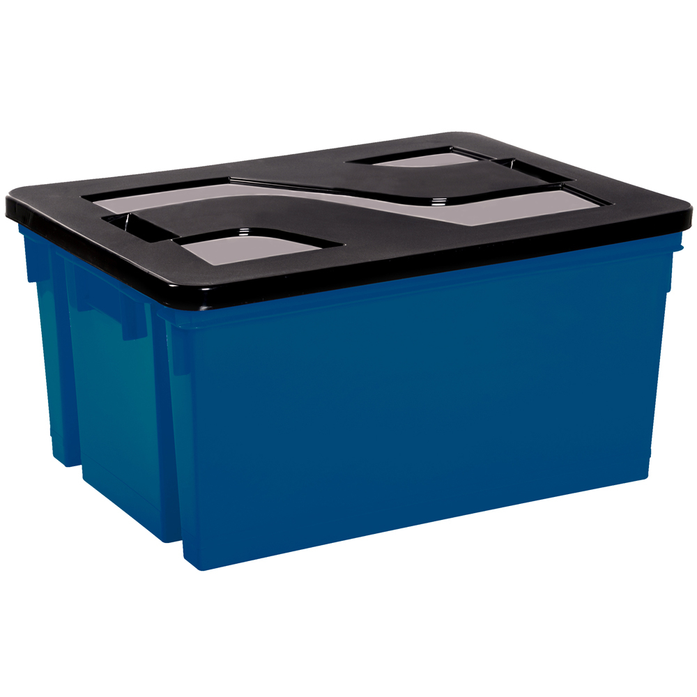 Bacs de manutention  Lot de 6 bacs de manutention avec couvercle - 50 L