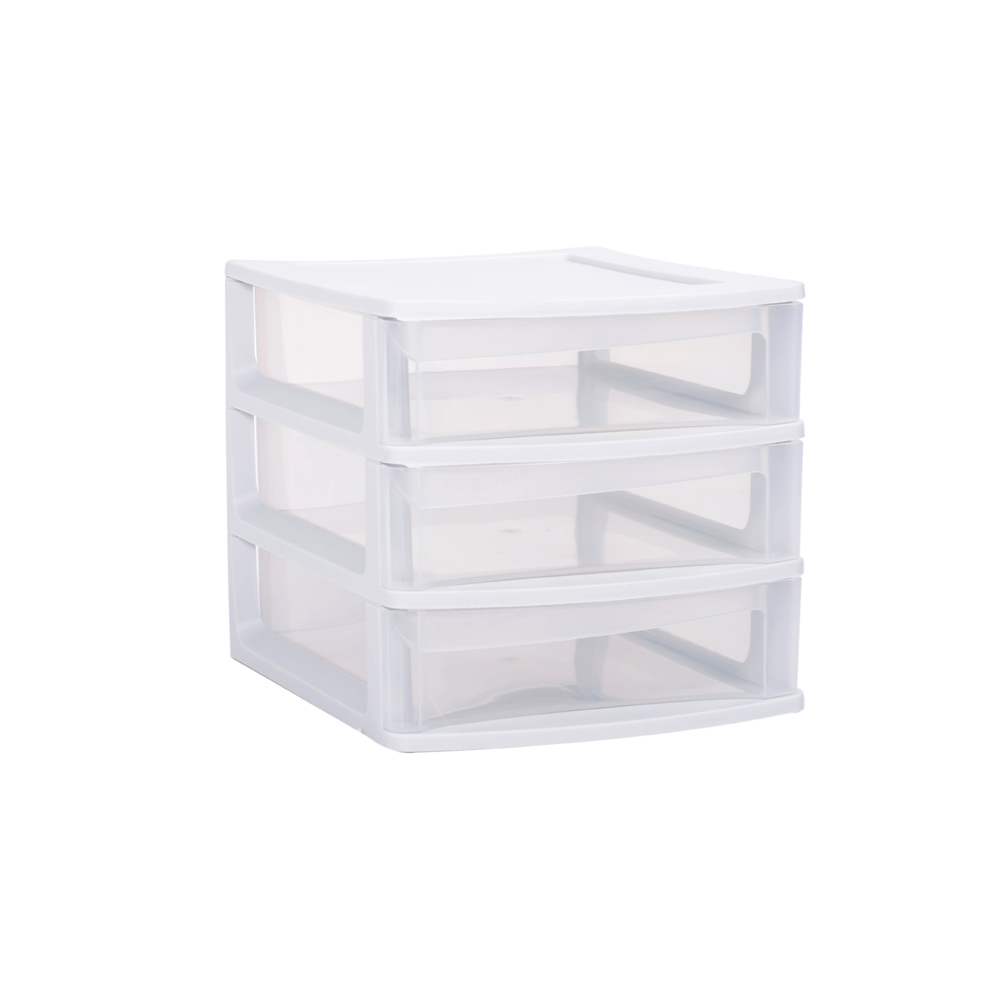 Module de rangement pour bureau 2 tiroirs blanc Joy