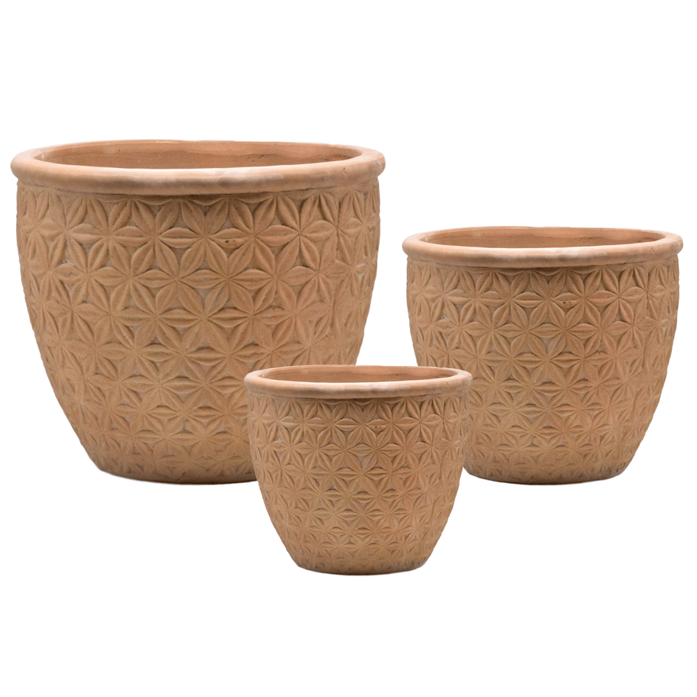 Pot Vaso lisse D33x H33 : Pots en terre cuite naturelle