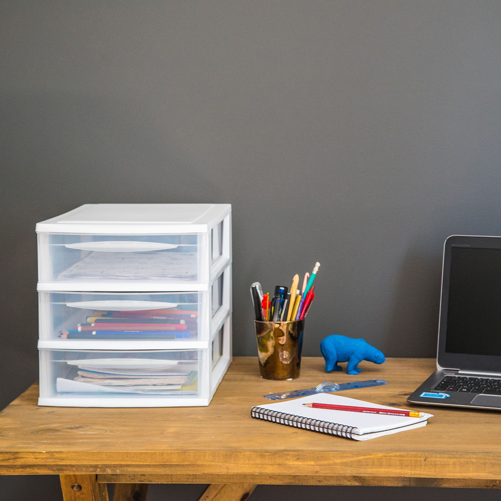 Module 3 Grands Tiroirs - Rangement au Bureau