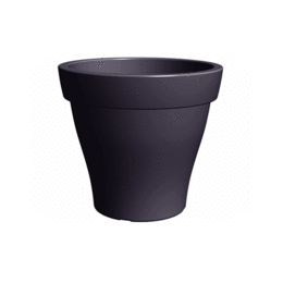 Pot De Fleur En Plastique -40cm-rond Méditerranéo Terracota